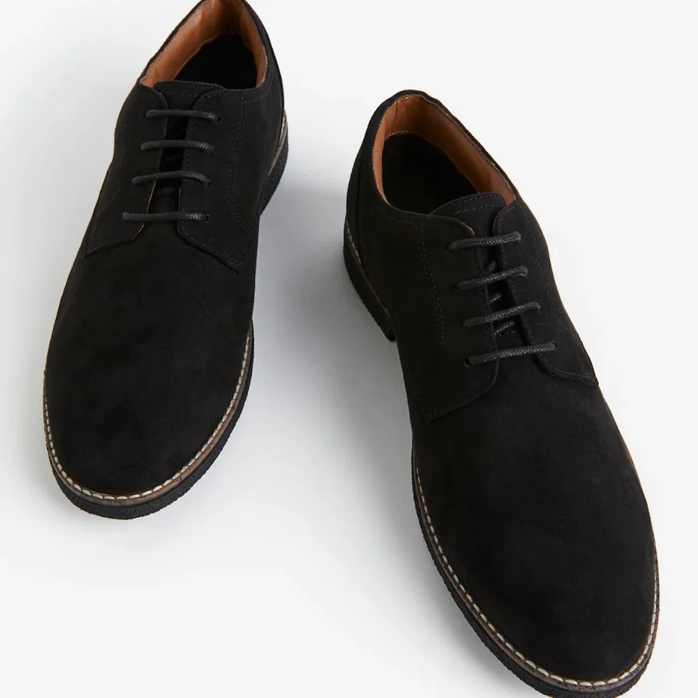 H&M Men's‎ Black Derby Dress Shoes